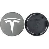 4 Stück Nabenkappen für Tesla MODEL 3 MODEL S MODEL X 56mm, Nabendeckel, Felgenkappen, Radnabenabdeckung, Felgendeckel, Staub/mit Logo