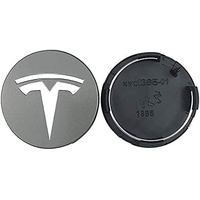 4 Stück Nabenkappen für Tesla MODEL 3 MODEL S MODEL X 56mm, Nabendeckel, Felgenkappen, Radnabenabdeckung, Felgendeckel, Staub/mit Logo