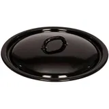 RIESS Riess, 0259-022, Deckel 26, CLASSIC - SPEZIALARTIKEL, Durchmesser 26 cm, Höhe 6 cm, Emaille, schwarz