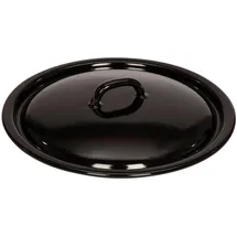 RIESS Riess, 0259-022, Deckel 26, CLASSIC - SPEZIALARTIKEL, Durchmesser 26 cm, Höhe 6 cm, Emaille, schwarz