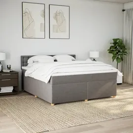 vidaXL Boxspringbett 180 x 200 cm Taupe