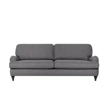 Soho Couch Flachgewebe 3-Sitzer Grau