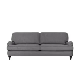 Soho Couch Flachgewebe 3-Sitzer Grau