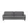 Soho Couch Flachgewebe 3-Sitzer Grau