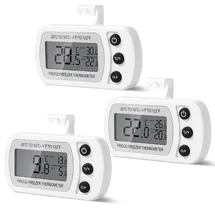 AiQInu Digitale Kühlschrank Thermometer 3 Stück Weiß