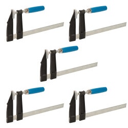 5 x Euro-Schraubzwinge 300 x 120 mm