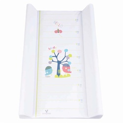 Cangaroo Wickelauflage 50 x 80 cm Hello seitlicher Rand, integriertes Maßband weiß