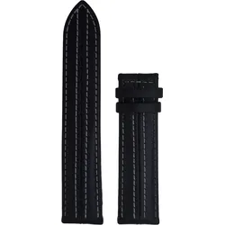 Union Glashütte Kalbsleder Kalbslederband 22mm/20mm regular" D610004099" - Doppelnaht in Grau,schwarz