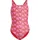 adidas Logo Graphic V-Back Kids Badeanzug Semi Lucid Red / Lucid Pink 170    