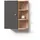 livinity® Badschrank, Fucino, Anthrazit, 47.2 x 59.2 cm