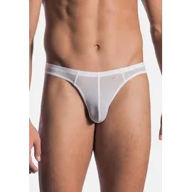 Olaf Benz Herren Ministring weiß Mikrofaser/Funktion unifarben, weiß, NOS