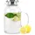 Intirilife Karaffe mit Filter und Skala bis 1.5 L - Krug aus Borosilikatglas mit Henkel und herausnehmbarem Filter-Deckel für