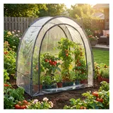 ideoon garden Foliengewächshaus Folie Transparent 175x186 cm 3,25 m2