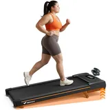 MERACH Walking Pad mit Bluetooth-Lautsprecher, Laufband Für Zuhause mit 10% Automatischer Steigung, Max 159KG, 3.0PS Leiser Motor, Laufband Schreibtisch für den Heim- und Bürogebrauch, Fernbedienung