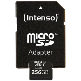 Intenso microSD UHS-I 256 GB + SD-Adapter