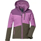 KILLTEC Mädchen Funktionsjacke mit Kapuze und Schneefang/Outdoorjacke ist wasserdicht KOW 170 GRLS JCKT, dunkelorchidee, 128,