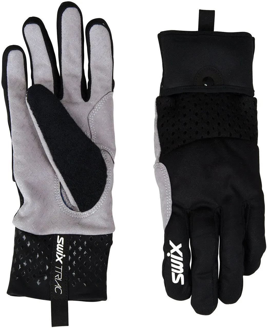 Swix Triac warm glove mitt Herren Softshell Cross Country schwarz/grau 11