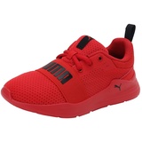 Puma Wired Run Ps Sneaker, High Risk Red Puma Black, 33