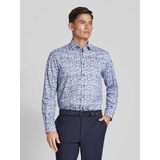 Eterna »COMFORT Fit Business-Hemd mit Allover-Muster, Bleu, 41