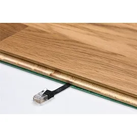 goobay CAT 6 Flach-Patchkabel, U/UTP, Dunkelbraun