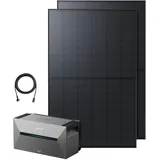 Anker SOLIX Balkonkraftwerk mit Speicher (870W | 1600Wh), Solarbank 2 E1600 Pro (1600Wh), 2× RS40T Solarpanel (435W), 4 MPPT, 1000W AC, Plug&Play