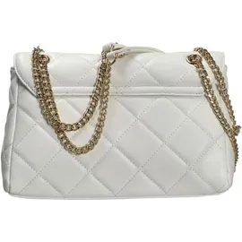 Valentino Ocarina Schultertasche Kunstleder Gold/Weiß