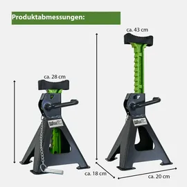 Trutzholm Unterstellbock Stahl 2 Tonnen grün