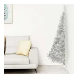 vidaXL Künstlicher Halb-Weihnachtsbaum Silber 210 cm