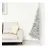 vidaXL Künstlicher Halb-Weihnachtsbaum Silber 210 cm
