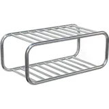 Spinder RETRO Schuhregal 72 x 28 x 35,2 cm silberfarben / glänzend