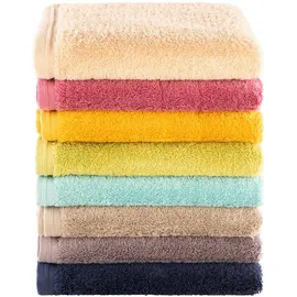 VOSSEN Vegan Life Handtuch 50 x 100 cm marine blau