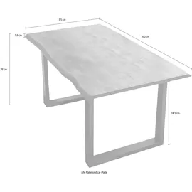 SIT Möbel TABLES & CO 160 x 78 x 85 cm grau/schwarz