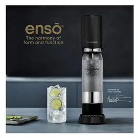 Sodastream ENSO Schwarz + PET-Flasche + Zylinder