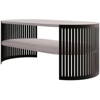 Mirjan24 Couchsitch, Kaschmir, Metall, Oval,Oval, 50x40x100 cm, Wohnzimmer, Wohnzimmertische,