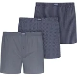 Jockey Boxershorts gestreift 3 Einheiten Blau XXL