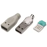 Logilink USB-Stecker Typ-A Set aus 3 Teilen m. Ummantelung, UP0003 (3 Teilen m. Ummantelung)