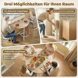 Homcom Küchentisch 80 x 76 cm beige