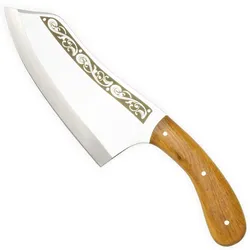 4BIG.fun 32,5cm Messer Beil Hackmesser Chinesisches Kochmesser Obstmesser Edelstahl