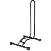 Schramm Schramm® Fahrradständer in schwarz oder Silber Bodenständer freistehend Radständer 38 x 42 x 75 cm Fahrradhalter, Farbe:schwarz