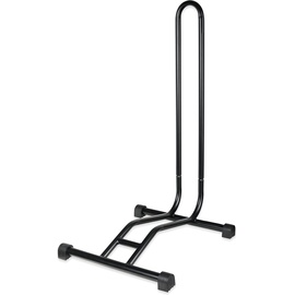 Schramm Schramm® Fahrradständer in schwarz oder Silber Bodenständer freistehend Radständer 38 x 42 x 75 cm Fahrradhalter, Farbe:schwarz