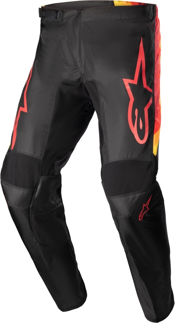Alpinestars Fluid Corsa Motorcross broek, zwart-rood-geel, 36