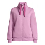 salzhaut Sweatjacke SALZHAUT "Sweatjacke RACKELN - UNI", Damen, Gr. M, rosa (pale), Obermaterial: 80% Baumwolle CO. 20% Polyester PES., Sweatjacken Sweatjacke