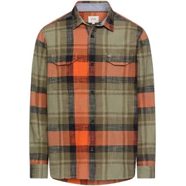CAMEL ACTIVE Langarmhemd kariert Orange L
