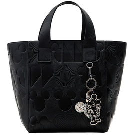 Desigual Women's BOLS_All Mickey VALDIVIA Shopping Bag, Black