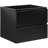 Badplaats Waschbeckenunterschrank Angela 60cm - Mat Schwarz - Unterschrank