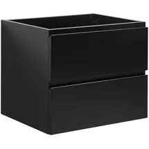 Badplaats Waschbeckenunterschrank Angela 60cm - Mat Schwarz - Unterschrank