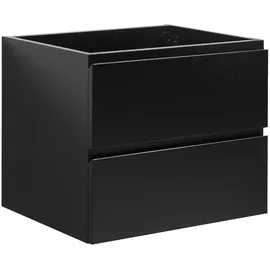 Badplaats Waschbeckenunterschrank Angela 60cm - Mat Schwarz - Unterschrank