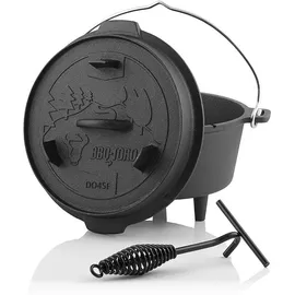 BBQ-Toro Dutch Oven DO45F 4,2 l Gusseisen schwarz