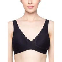 SLOGGI Damen Bustier, Zero Feel Lace Bralette, Schwarz, XS - XS