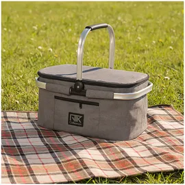 NTK-Collection Faltbarer Thermo Einkaufskorb 33 Liter mit Reißverschluss